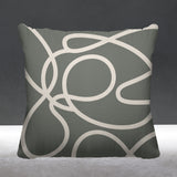 Doodles Abstract Reversible Indoor/Outdoor Square Pillow
