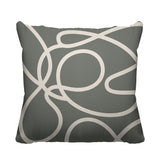 Doodles Abstract Reversible Indoor/Outdoor Square Pillow
