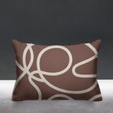 Doodles Abstract Reversible Indoor/Outdoor Rectangular Pillow