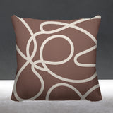 Doodles Abstract Reversible Indoor/Outdoor Square Pillow