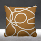 Doodles Abstract Reversible Indoor/Outdoor Square Pillow