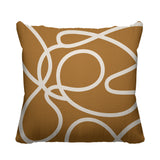 Doodles Abstract Reversible Indoor/Outdoor Square Pillow