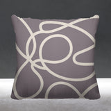 Doodles Abstract Reversible Indoor/Outdoor Square Pillow