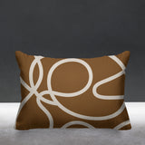 Doodles Abstract Reversible Indoor/Outdoor Rectangular Pillow