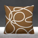 Doodles Abstract Reversible Indoor/Outdoor Square Pillow