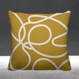 Doodles Abstract Reversible Indoor/Outdoor Square Pillow