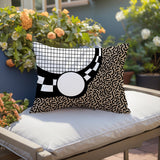 Dotrix Abstract Reversible Indoor/Outdoor Lumbar Pillow