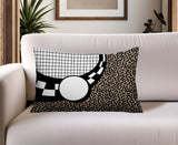 Dotrix Abstract Reversible Indoor/Outdoor Lumbar Pillow