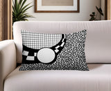 Dotrix Abstract Reversible Indoor/Outdoor Lumbar Pillow