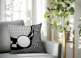 Dotrix Abstract Reversible Indoor/Outdoor Square Pillow