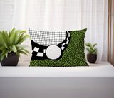 Dotrix Abstract Reversible Indoor/Outdoor Lumbar Pillow