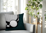 Dotrix Abstract Reversible Indoor/Outdoor Lumbar Pillow