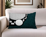 Dotrix Abstract Reversible Indoor/Outdoor Lumbar Pillow