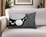 Dotrix Abstract Reversible Indoor/Outdoor Lumbar Pillow