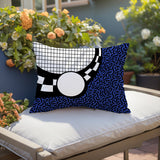 Dotrix Abstract Reversible Indoor/Outdoor Lumbar Pillow