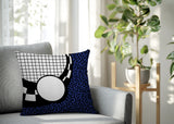 Dotrix Abstract Reversible Indoor/Outdoor Lumbar Pillow