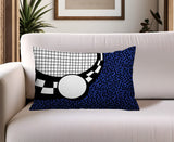 Dotrix Abstract Reversible Indoor/Outdoor Lumbar Pillow