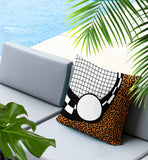 Dotrix Abstract Reversible Indoor/Outdoor Square Pillow
