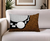 Dotrix Abstract Reversible Indoor/Outdoor Lumbar Pillow