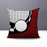 Dotrix Abstract Reversible Indoor/Outdoor Square Pillow