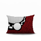 Dotrix Abstract Reversible Indoor/Outdoor Lumbar Pillow