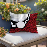 Dotrix Abstract Reversible Indoor/Outdoor Lumbar Pillow