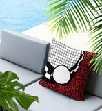 Dotrix Abstract Reversible Indoor/Outdoor Square Pillow