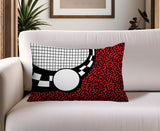 Dotrix Abstract Reversible Indoor/Outdoor Lumbar Pillow