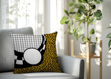 Dotrix Abstract Reversible Indoor/Outdoor Square Pillow