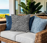 Drewe Ocean Wave Square Indoor/Outdoor Throw Pillow