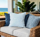 Drewe Ocean Wave Lumbar Indoor/Outdoor Throw Pillow