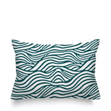 Drewe Ocean Wave Lumbar Indoor/Outdoor Throw Pillow