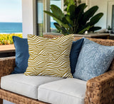Drewe Ocean Wave Lumbar Indoor/Outdoor Throw Pillow