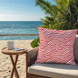 Drewe Ocean Wave Lumbar Indoor/Outdoor Throw Pillow