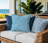 Drewe Ocean Wave Lumbar Indoor/Outdoor Throw Pillow