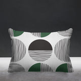 Dubo Abstract Outdoor Reversible Throw Rectangular Pillow