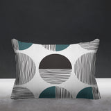 Dubo Abstract Outdoor Reversible Throw Rectangular Pillow