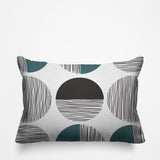 Dubo Abstract Outdoor Reversible Throw Rectangular Pillow