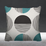 Dubo Abstract Outdoor Reversible Throw Square Pillow