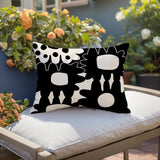 Dunn Abstract Reversible Indoor/Outdoor Rectangular Pillow