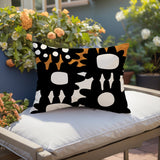Dunn Abstract Reversible Indoor/Outdoor Rectangular Pillow