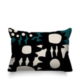 Dunn Abstract Reversible Indoor/Outdoor Rectangular Pillow