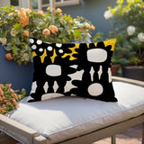 Dunn Abstract Reversible Indoor/Outdoor Rectangular Pillow