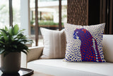 Cori Leopard Faux Suede Square Indoor Pillow