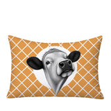 Cow Indoor/Outdoor Reversible Rectangular Pillow