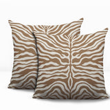 Eden Zebra Print Indoor/Outdoor Reversible Square Pillow