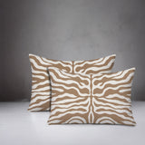 Eden Zebra Print Indoor/Outdoor Reversible Rectangular Pillow