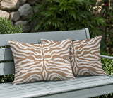 Eden Zebra Print Indoor/Outdoor Reversible Rectangular Pillow