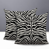 Eden Zebra Print Indoor/Outdoor Reversible Square Pillow