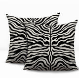 Eden Zebra Print Indoor/Outdoor Reversible Square Pillow
